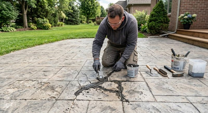 Decorative Concrete Repair in Cumming, GA